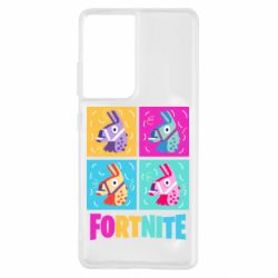 Чехол для Samsung S21 Ultra Fortnite Llamas - PrintSalon