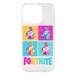Чехол для iPhone 14 Pro Fortnite Llamas - PrintSalon