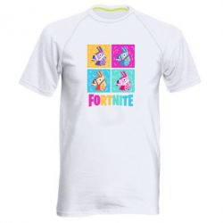 Мужская футболка для спорта Fortnite Llamas - PrintSalon
