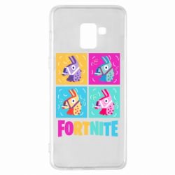 Чехол для Samsung A8+ 2018 Fortnite Llamas - PrintSalon