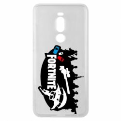 Чехол для Meizu Note 8 Fortnite logo and heroes - PrintSalon