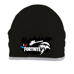 Шапка Fortnite logo and heroes - PrintSalon