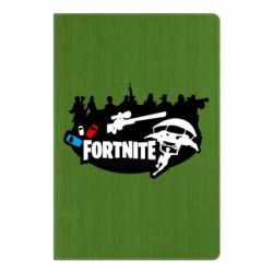 Блокнот с принто Fortnite logo and heroes - PrintSalon