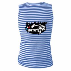 Майка-тельняшка Fortnite logo and heroes - PrintSalon