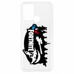 Чехол для Oppo A52/A72/A92 Fortnite logo and heroes - PrintSalon