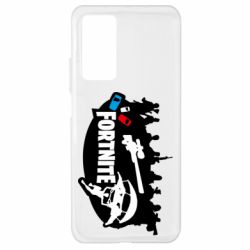 Чехол для Xiaomi Mi 10T/10T Pro Fortnite logo and heroes - PrintSalon