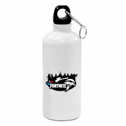 Фляга Fortnite logo and heroes - PrintSalon