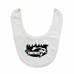 Слюнявчик  Fortnite logo and heroes - PrintSalon