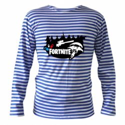 Тельняшка с длинным рукавом Fortnite logo and heroes - PrintSalon