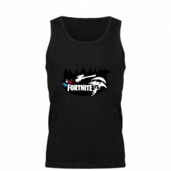 Мужская майка Fortnite logo and heroes - PrintSalon