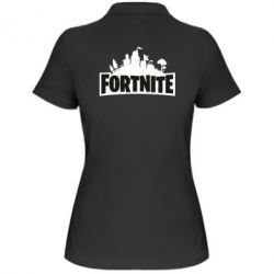 Женское поло Fortnite logo - PrintSalon