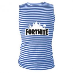 Майка-тельняшка Fortnite logo - PrintSalon