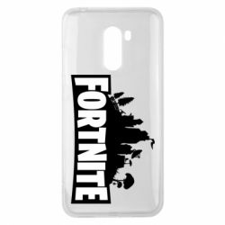 Чехол для Xiaomi Pocophone F1 Fortnite logo - PrintSalon