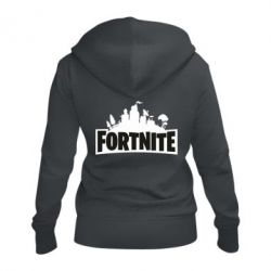 Женское худи на молнии Fortnite logo - PrintSalon