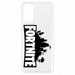 Чехол для Oppo Reno 4 Fortnite logo - PrintSalon