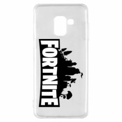 Чехол для Samsung A8 2018 Fortnite logo - PrintSalon