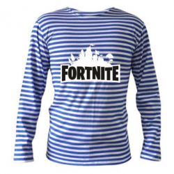 Тельняшка с длинным рукавом Fortnite logo - PrintSalon