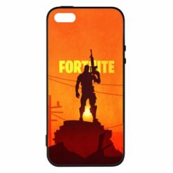 Чехол для iPhone5/5S/SE Fortnite minimalist silhouettes - PrintSalon