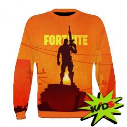 Детский 3D свитшот Fortnite minimalist silhouettes-PrintSalon Детский 3D свитшот Fortnite minimalist silhouettes