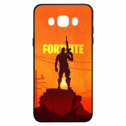 Чехол для Samsung J7 2016 Fortnite minimalist silhouettes - PrintSalon