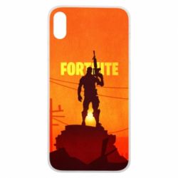 Чехол для iPhone Xs Max Fortnite minimalist silhouettes - PrintSalon