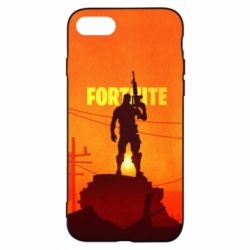 Чехол для iPhone 8 Fortnite minimalist silhouettes - PrintSalon