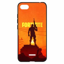Чехол для Xiaomi Redmi 6A Fortnite minimalist silhouettes-PrintSalon Чехол для Xiaomi Redmi 6A Fortnite minimalist silhouettes