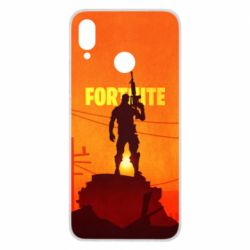 Чехол для Huawei P Smart Plus 2018 Fortnite minimalist silhouettes - PrintSalon