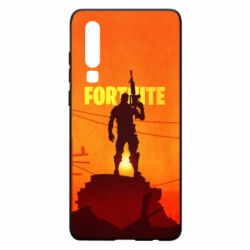 Чехол для Huawei P30 Fortnite minimalist silhouettes - PrintSalon