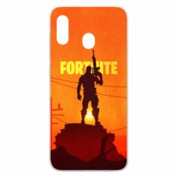 Чехол для Samsung A30 Fortnite minimalist silhouettes - PrintSalon