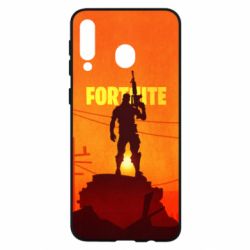 Чехол для Samsung M30 Fortnite minimalist silhouettes - PrintSalon