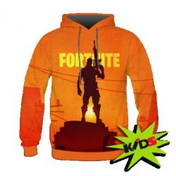 Дитяче 3D худі Fortnite minimalist silhouettes