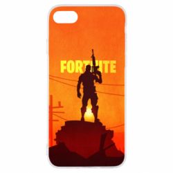 Чехол для iPhone SE 2020 Fortnite minimalist silhouettes - PrintSalon