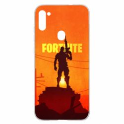 Чехол для Samsung A11/M11 Fortnite minimalist silhouettes - PrintSalon