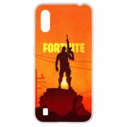 Чехол для Samsung A01/M01 Fortnite minimalist silhouettes