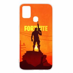 Чехол для Samsung M31 Fortnite minimalist silhouettes - PrintSalon