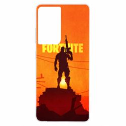 Чехол для Samsung S21 Ultra Fortnite minimalist silhouettes - PrintSalon