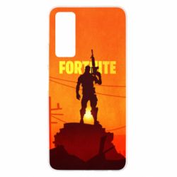 Чехол для Huawei P Smart 2021 Fortnite minimalist silhouettes - PrintSalon