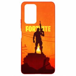 Чехол для Xiaomi Redmi Note 10 Pro Fortnite minimalist silhouettes - PrintSalon