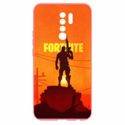 Чехол для Xiaomi Redmi 9 Fortnite minimalist silhouettes - PrintSalon
