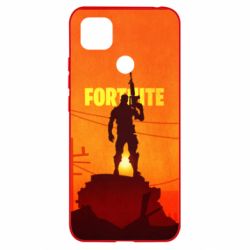 Чехол для Xiaomi Redmi 9c Fortnite minimalist silhouettes