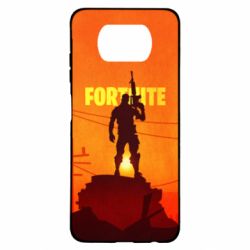 Чехол для Xiaomi Poco X3 Fortnite minimalist silhouettes - PrintSalon