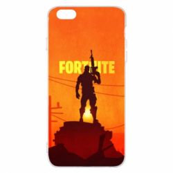 Чехол для iPhone 6 Plus/6S Plus Fortnite minimalist silhouettes - PrintSalon