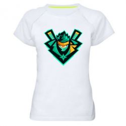 Женская футболка для спорта Fortnite ninja - PrintSalon