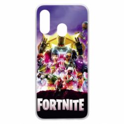 Чехол для Samsung A40 Fortnite poster - PrintSalon