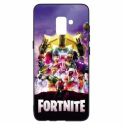 Чехол для Samsung A8+ 2018 Fortnite poster - PrintSalon