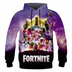 Мужское 3D худи Fortnite poster - PrintSalon