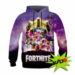 Детское 3D худи Fortnite poster - PrintSalon