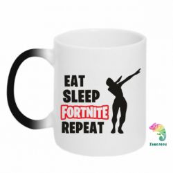 Чашка-хамелеон Fortnite repeat dab - PrintSalon