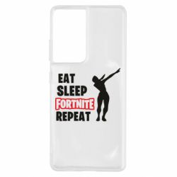 Чехол для Samsung S21 Ultra Fortnite repeat dab - PrintSalon